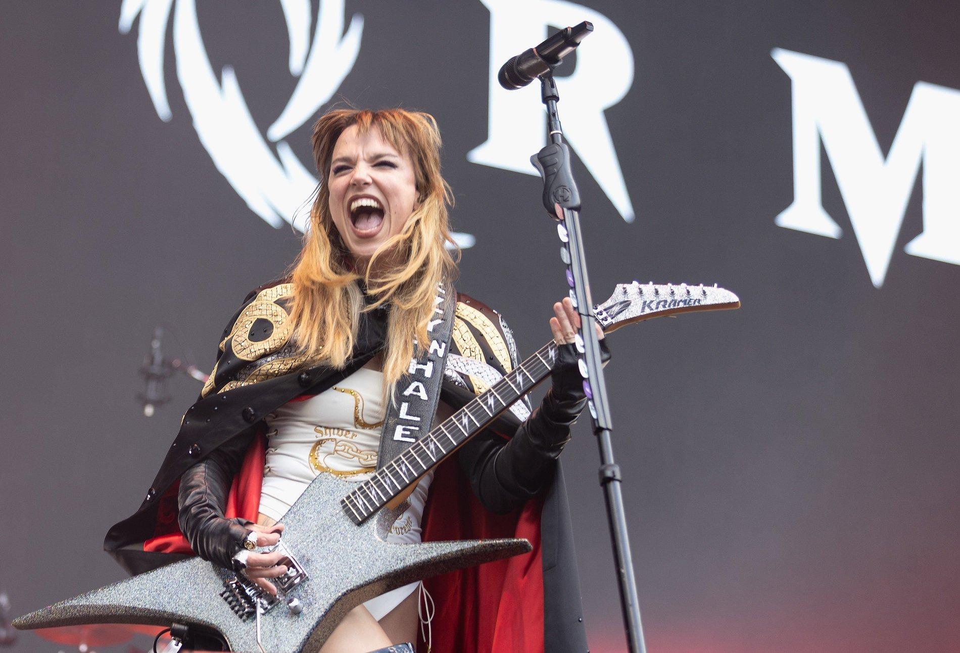 Audience at a Halestorm concert